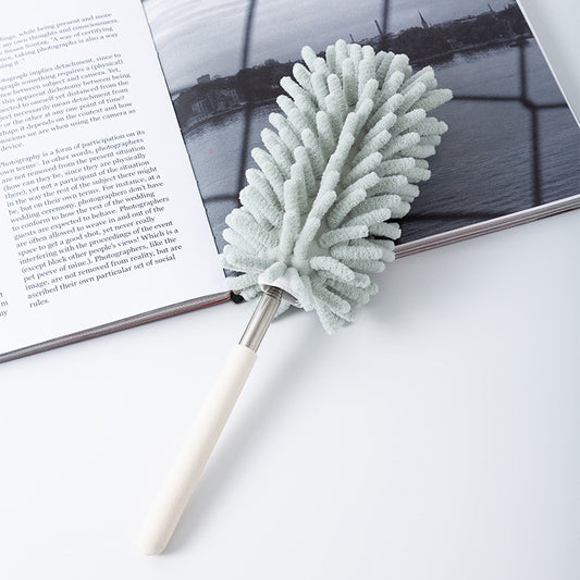 Retractable Feather Duster Cleaning Dust Brush Washable Chenille Dust Duster Housework Cleaning Zen